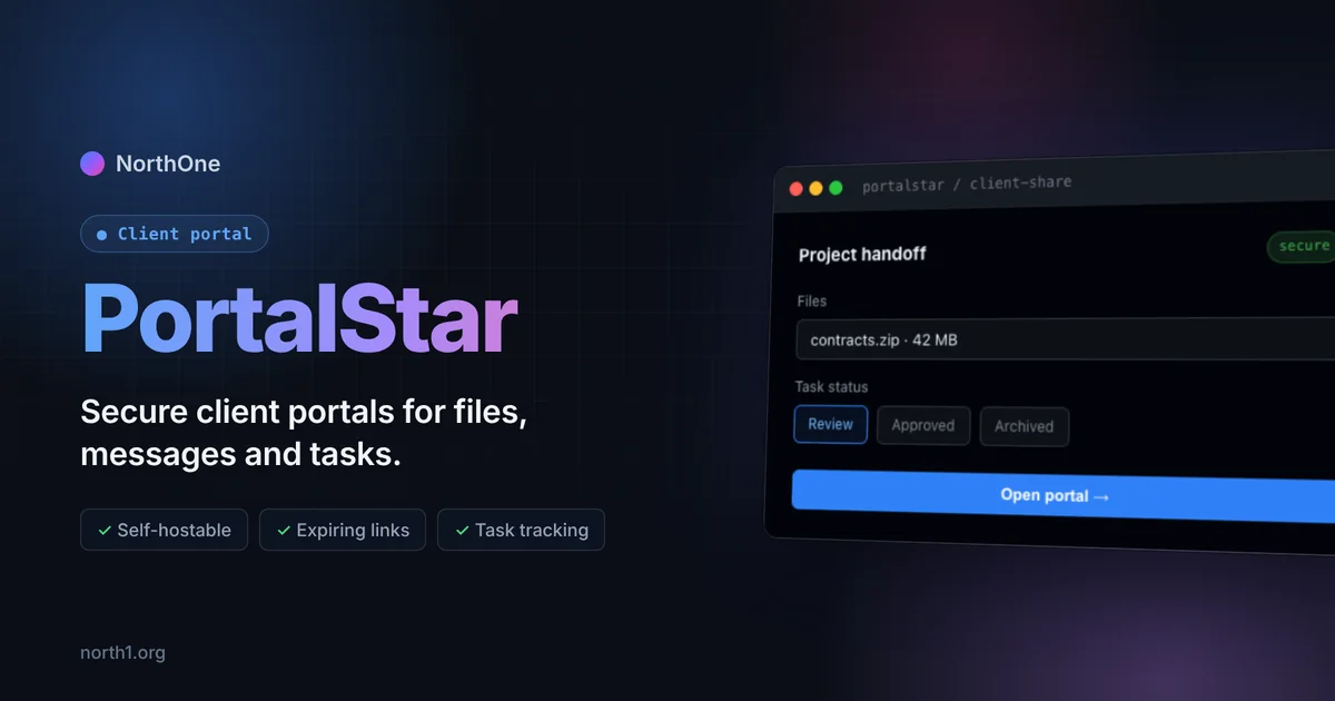 PortalStar: Secure Client Portals for Files, Messages and Tasks